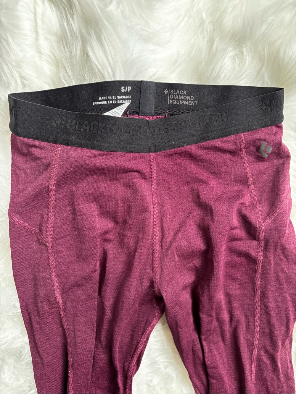 Black Diamond Women's Plum Performance Leggings with Black Waistband